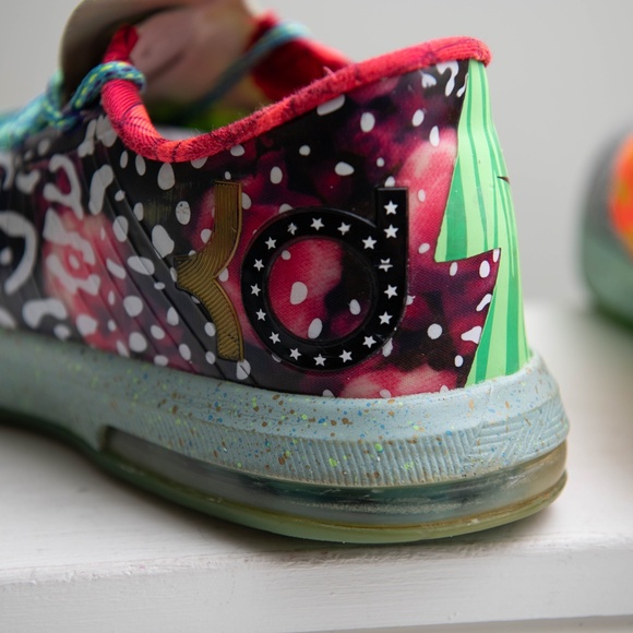 Nike KD 6 What The Kevin Durant Men's Size 10 669809-500 - Pre Owned - Picture 6 of 11